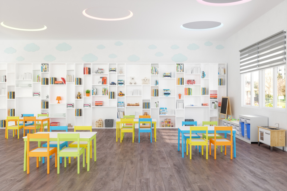 Classroom Of Modern Kindergarten 1241068517 2124x1416